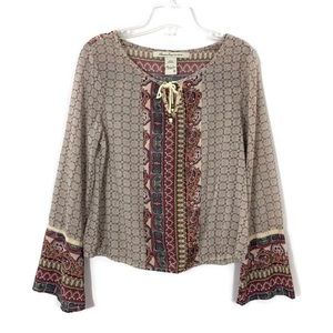 American Rag Cie flare Sleeves boho Blouse
